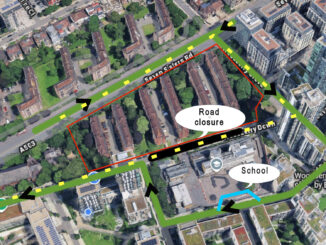 060 phase 4 3d view with car lorry school route