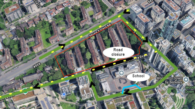 060 phase 4 3d view with car lorry school route