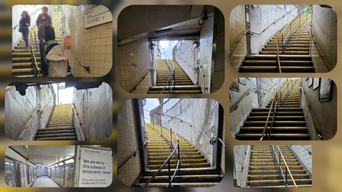 Stairs at Manor House station